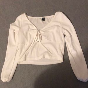 WHITE LONG SLEEVE SHIRT